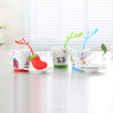 2015 nuevas tazas de cerámica de la Navidad del diseño